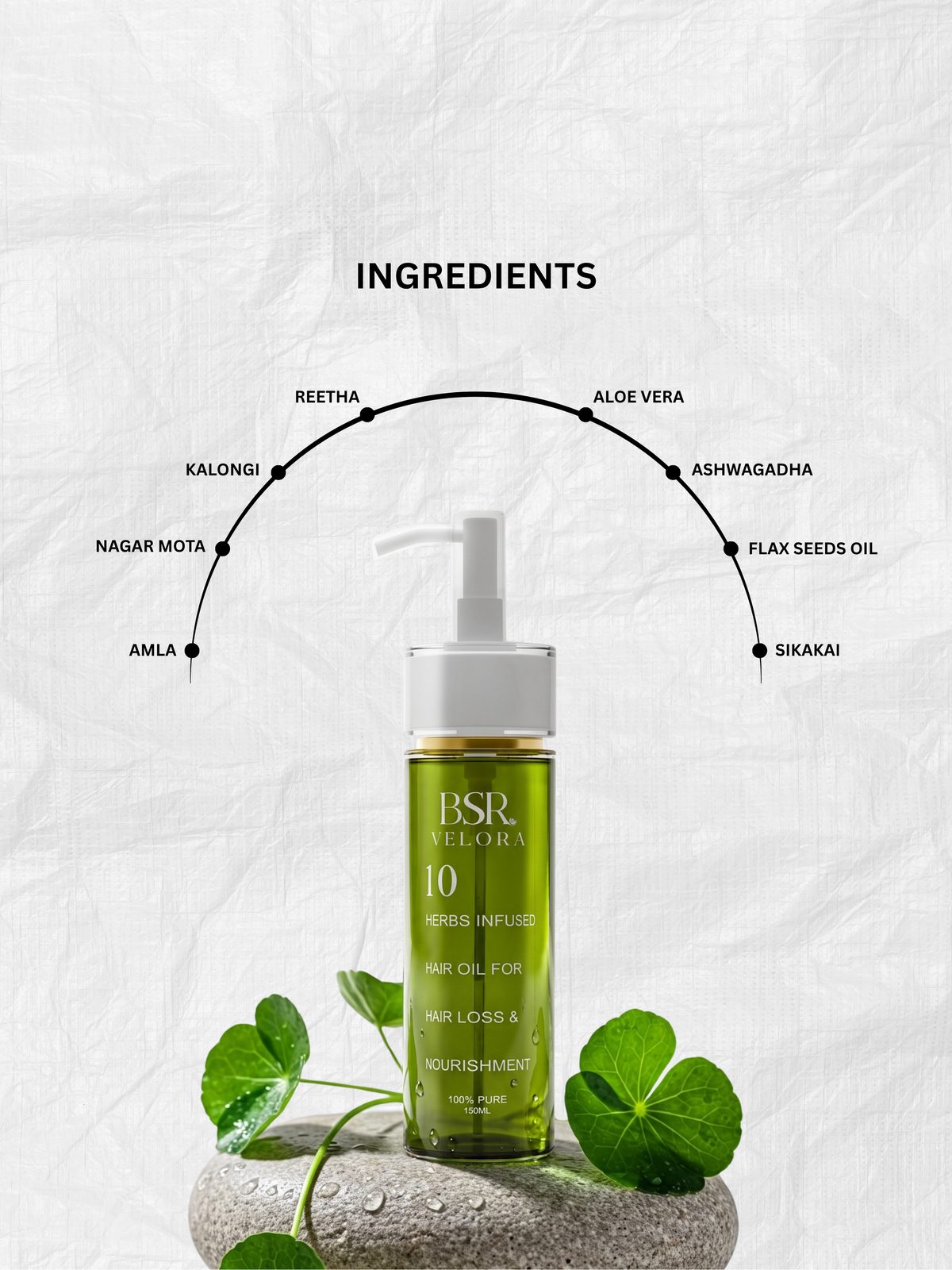 10 Herbs infused Hair Oil