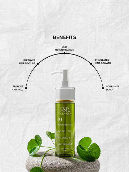 10 Herbs infused Hair Oil